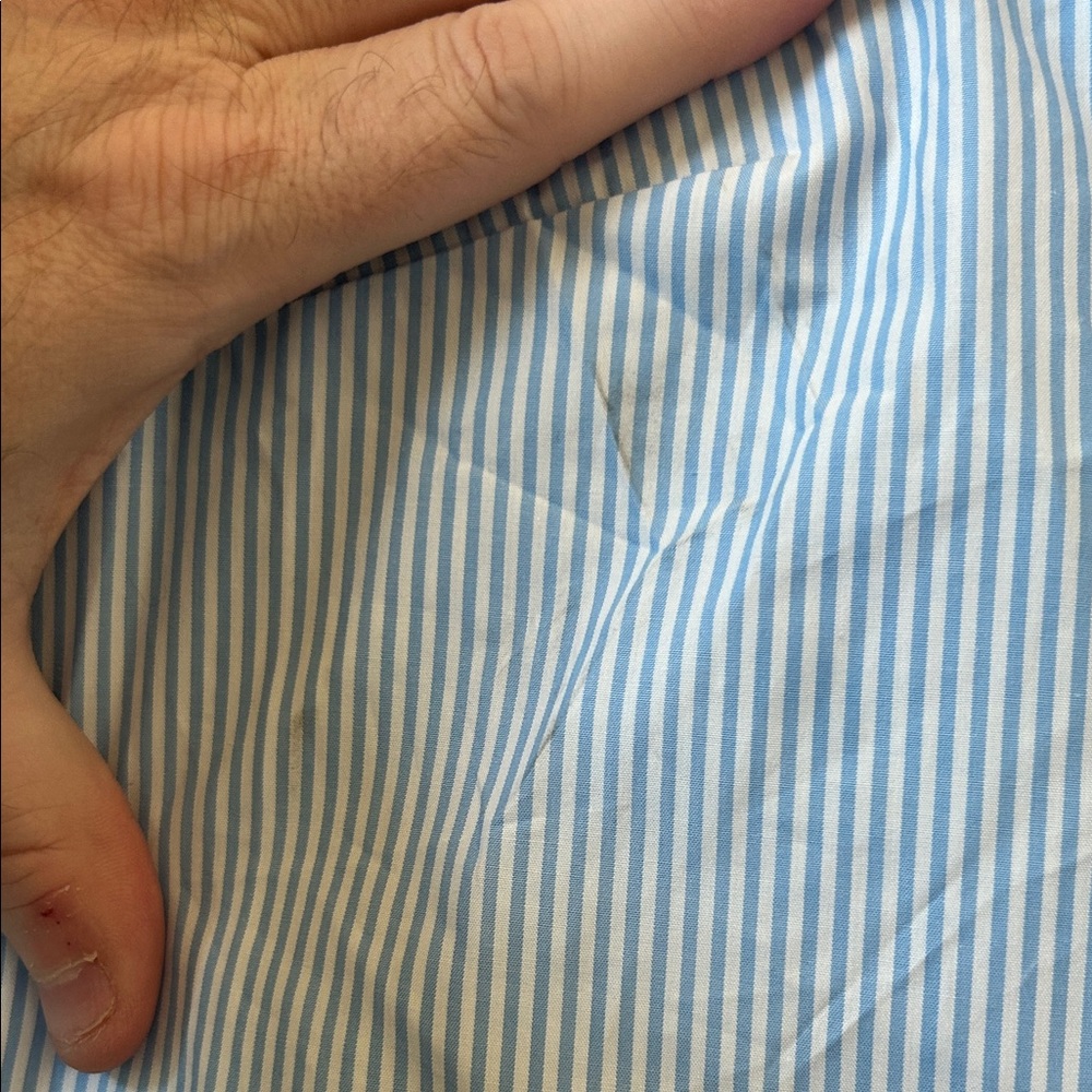NWT Kate Spade x Target Stripe Puff Short Sleeve Bow Blouse Size Large L Blue - Picture 8 of 8